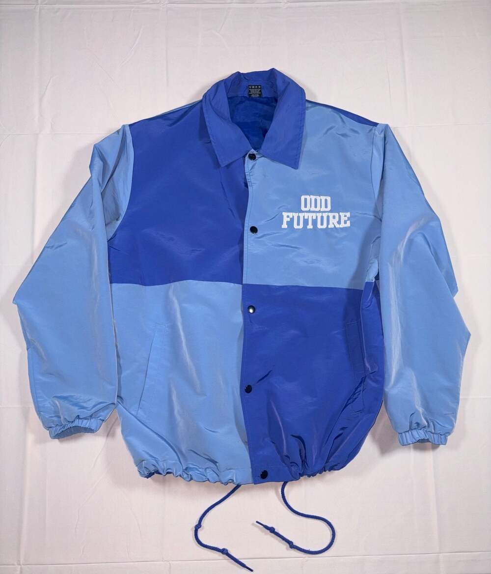 Odd Future Blue Colorblocked OFWGKTA Coaches Jacket Medium